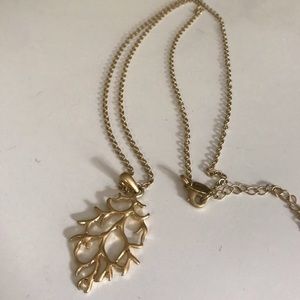 Coral Pendant Necklace